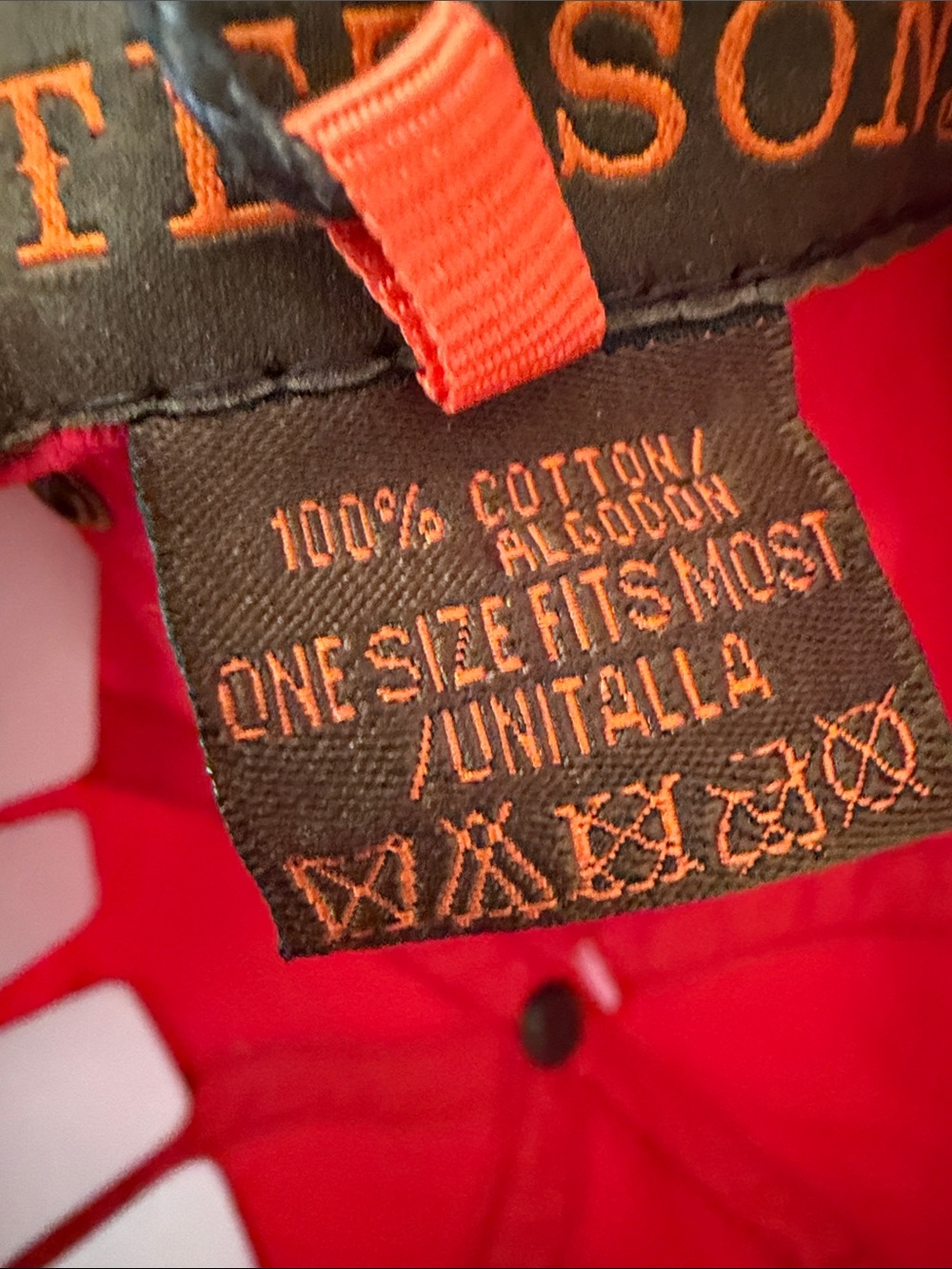 Stetson Red Cotton Baseball Cap - Picture 8 of 9